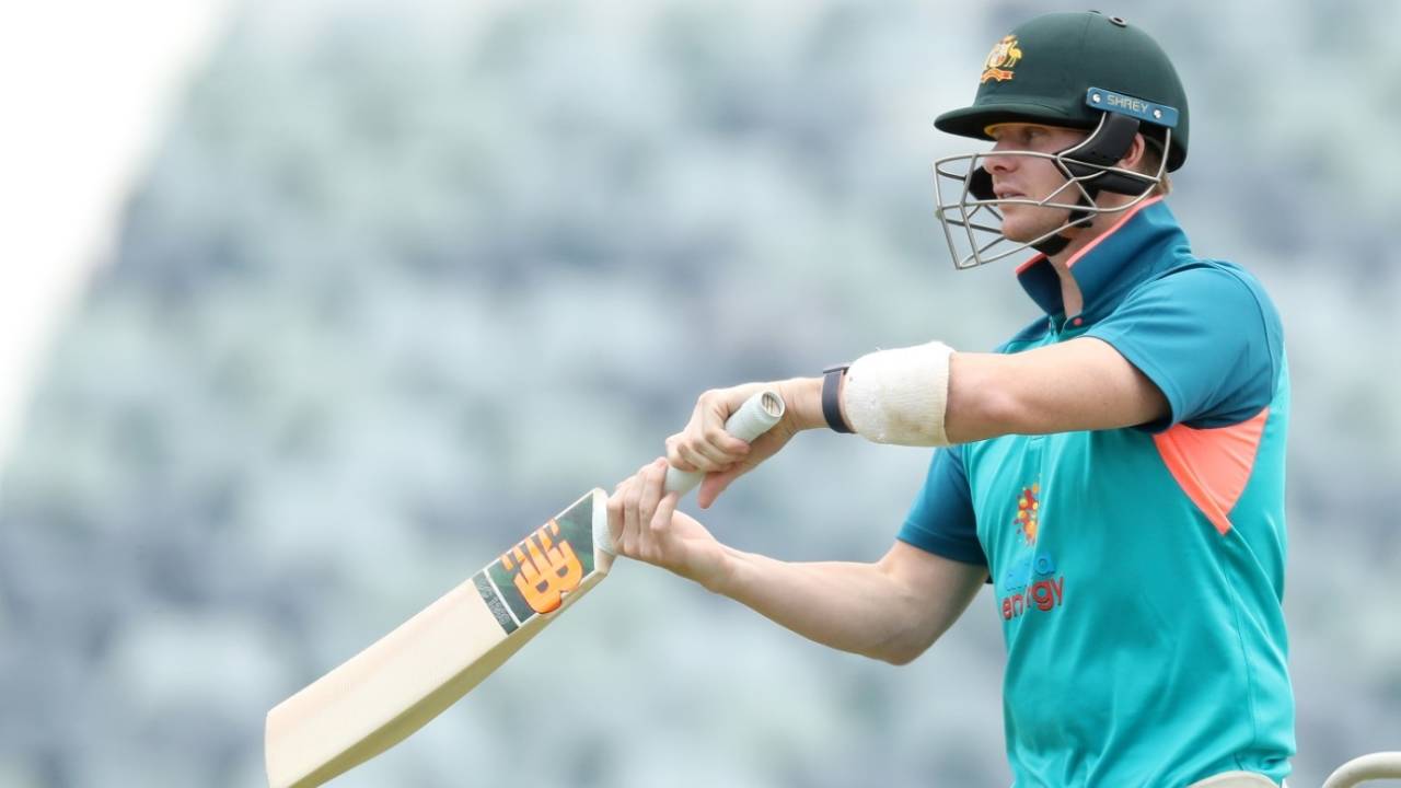 Steve Smith readies himself for the first Test against West Indies&nbsp;&nbsp;&bull;&nbsp;&nbsp;Getty Images