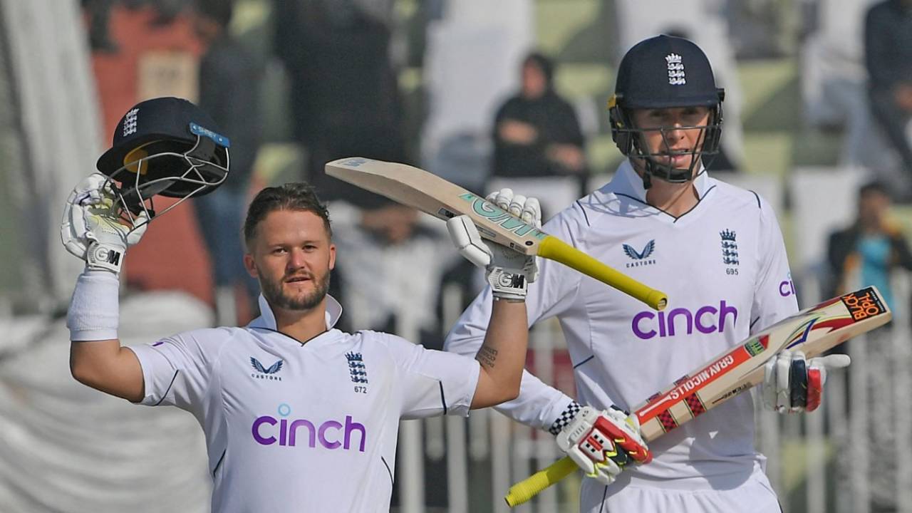 Ben Duckett and Zak Crawley both made hundreds in a flying start for England, Pakistan vs England, 1st Test, Rawalpindi, 1st day, December 1, 2022