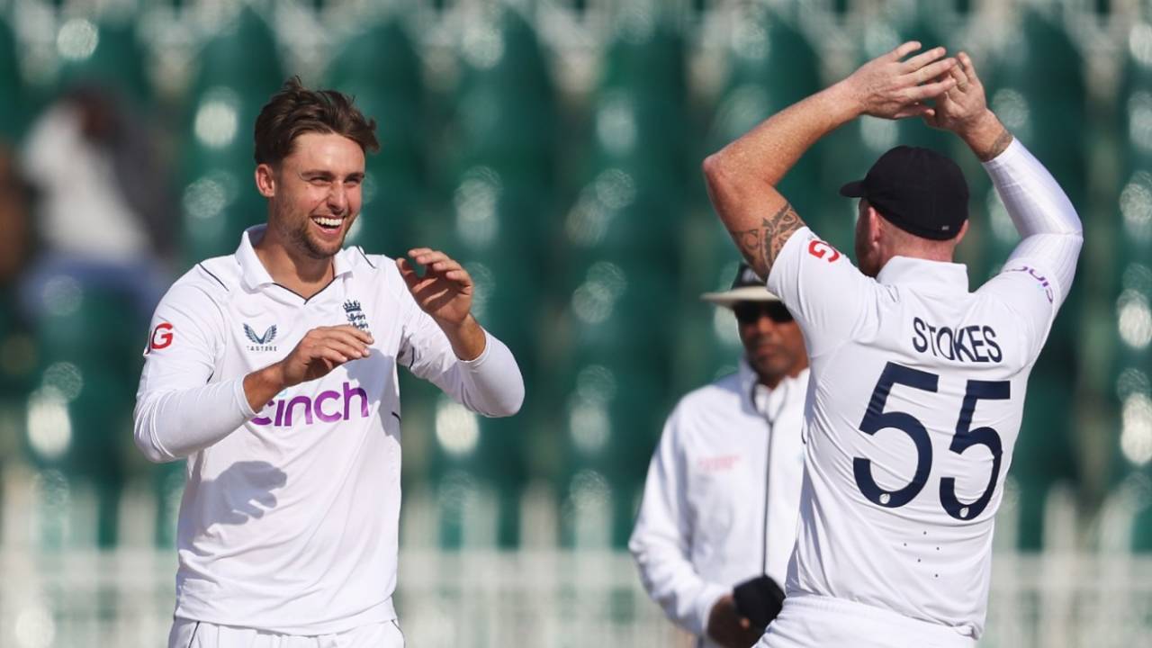 Will Jacks claimed his first Test wicket in Rawalpindi, Pakistan vs England, 1st Test, Rawalpindi, 3rd day, December 3, 2022