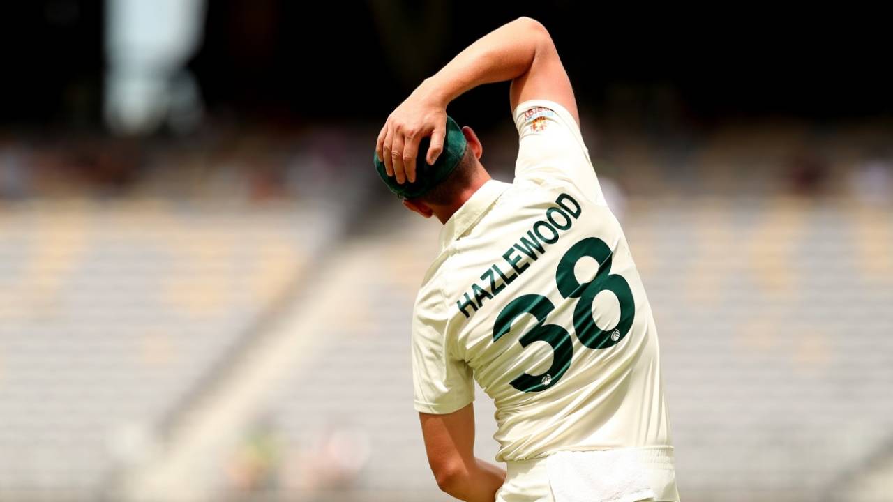 Josh Hazlewood did not bowl much during Australia's training camp in India ahead of the series opener&nbsp;&nbsp;&bull;&nbsp;&nbsp;Cricket Australia via Getty Images