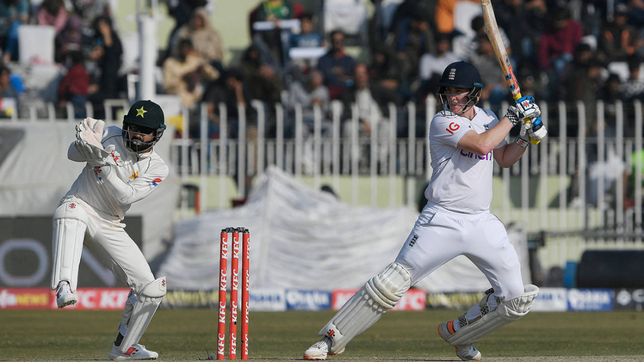 Harry Brook carves off side en route to another fifty, Pakistan vs England, 1st Test, Rawalpindi, 4th day, December 4, 2022