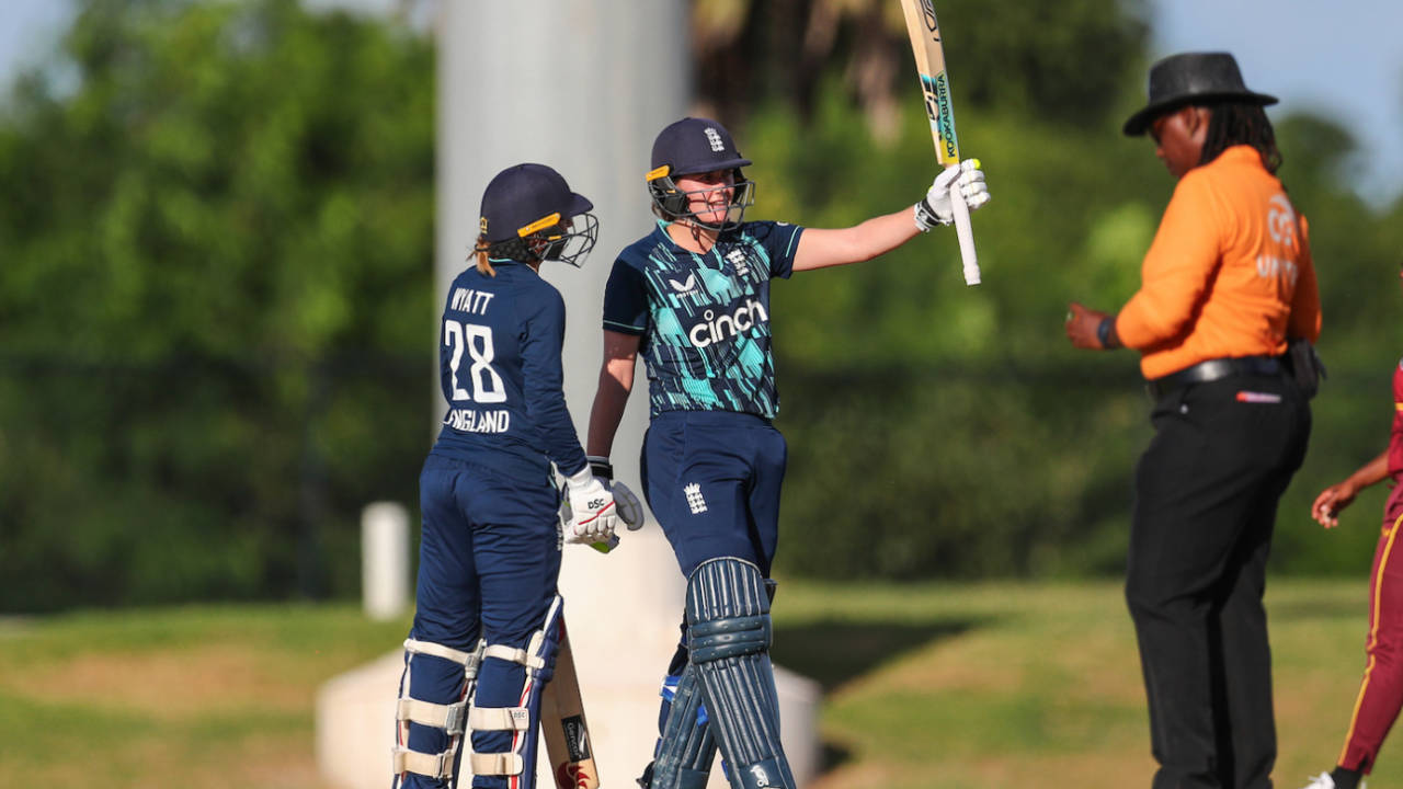 The century stand between Danni Wyatt and Nat Sciver gave England a strong total&nbsp;&nbsp;&bull;&nbsp;&nbsp;CWI Media