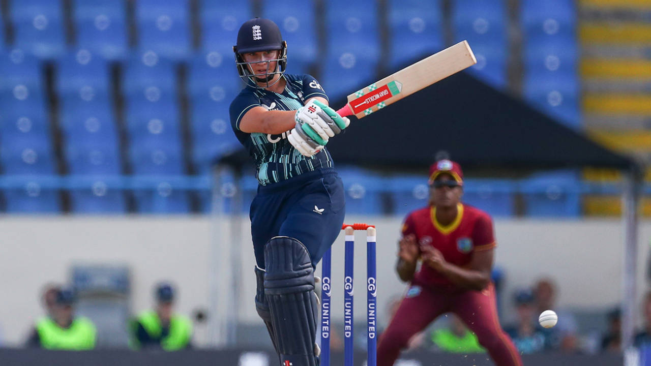 Alice Capsey opened the batting in an ODI for the first time, West Indies vs England, 1st women's ODI, North Sound, December 4, 2022