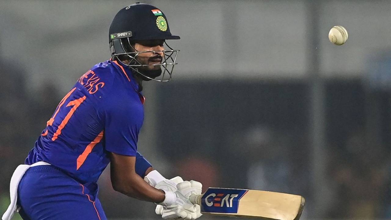 Shreyas Iyer was firm amid a top-order wobble, Bangladesh vs India, 2nd ODI, Dhaka, December 7, 2022
