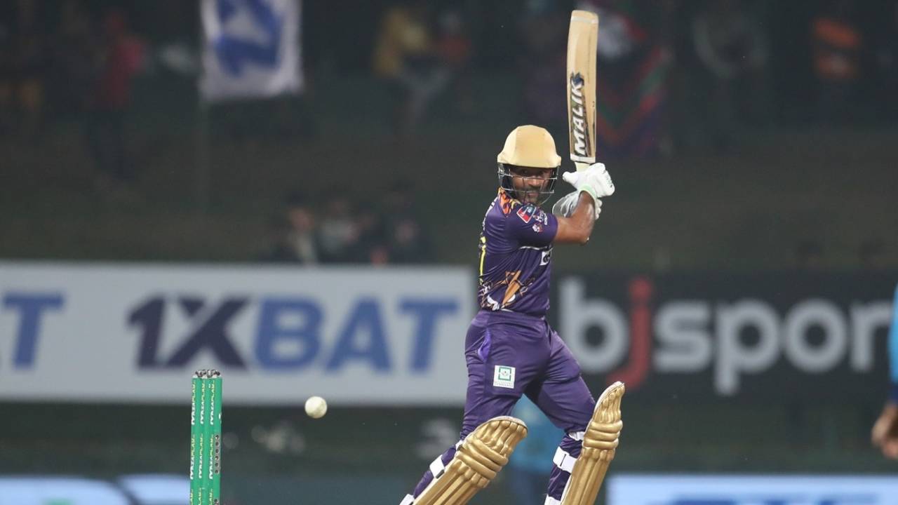 Asad Shafiq made 58 off 33 balls, Galle Gladiators vs Colombo Stars, Lanka Premier League, Pallekelle, December 13, 2022