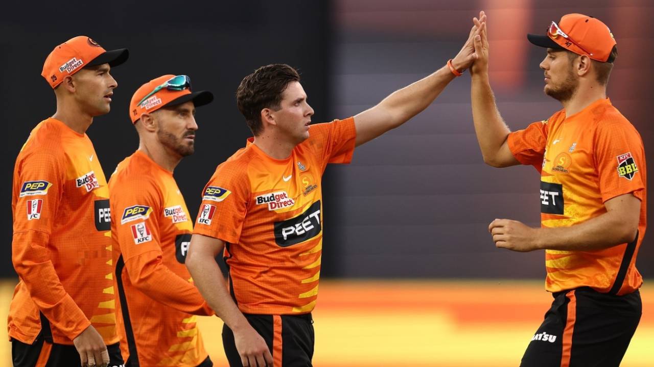Jhye Richardson bagged 4 for 9 in his four overs, Perth Scorchers vs Sydney Sixers, BBL 2022-23, Perth, December 17, 2022