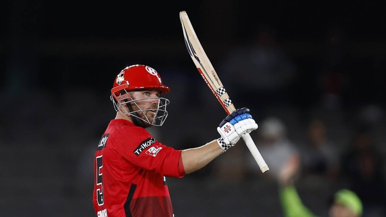 Aaron Finch hit seven fours and two sixes during his knock&nbsp;&nbsp;&bull;&nbsp;&nbsp;Getty Images