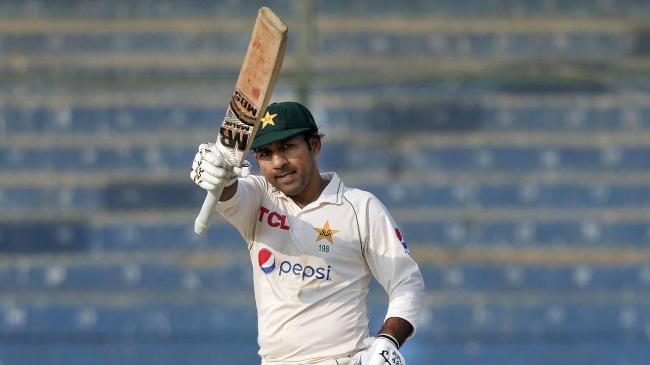 Sarfaraz Ahmed got to fifty in his comeback Test, Pakistan vs New Zealand, 1st Test, Karachi, 1st Day, December 26, 2022