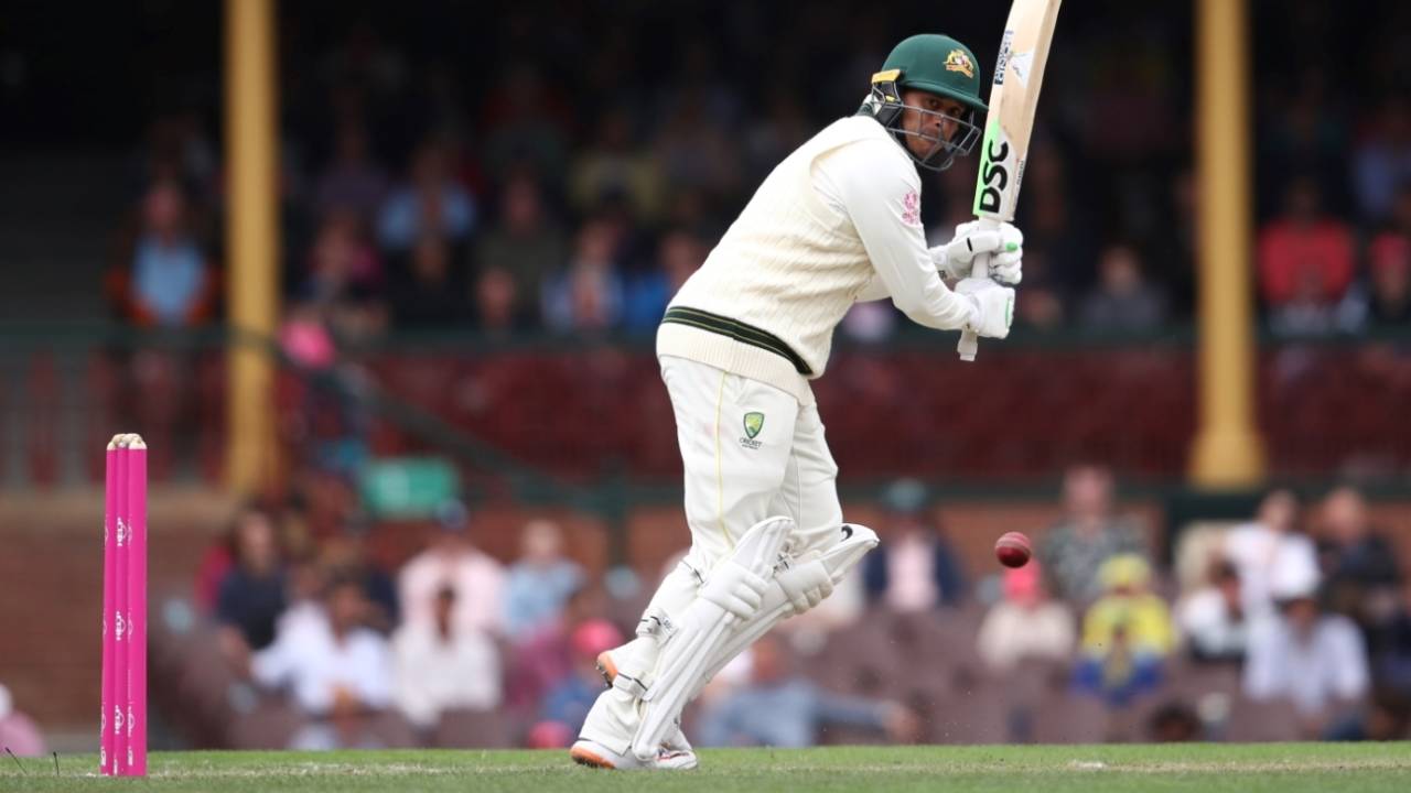 Usman Khawaja clips neatly into the leg side&nbsp;&nbsp;&bull;&nbsp;&nbsp;Cricket Australia via Getty Images