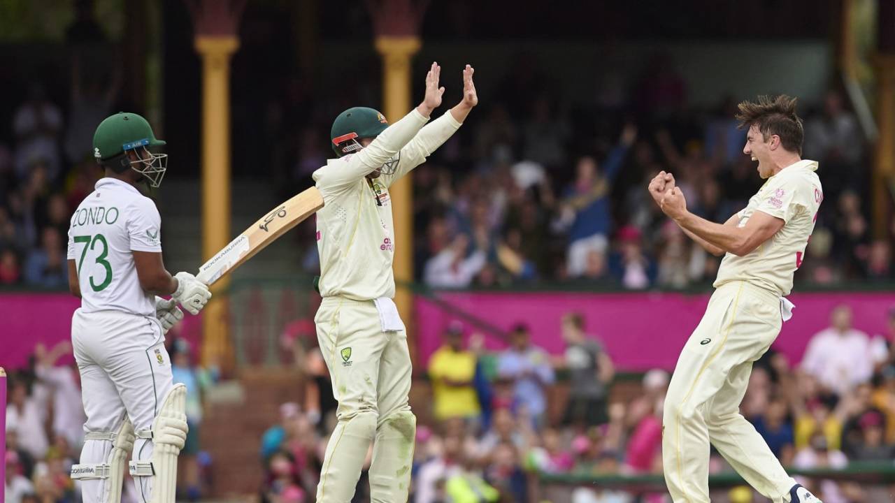 Pat Cummins pinned Khaya Zondo lbw, Australia vs South Africa, 3rd Test, Sydney, 4th day, January 7, 2023