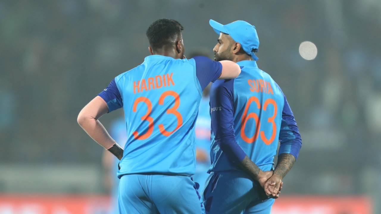 Leaders chat - Hardik Pandya and Suryakumar Yadav reflect after India's series win, India vs Sri Lanka, 3rd T20I, Rajkot, January 7, 2023