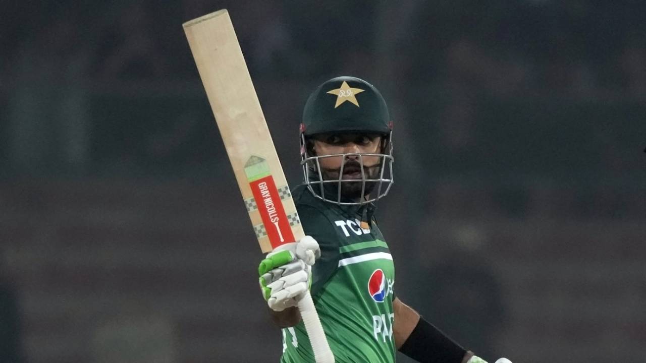 Babar Azam raised his tenth 50-plus score in his last 11 ODI innings, Pakistan vs New Zealand, 1st ODI, Karachi, January 9, 2023 