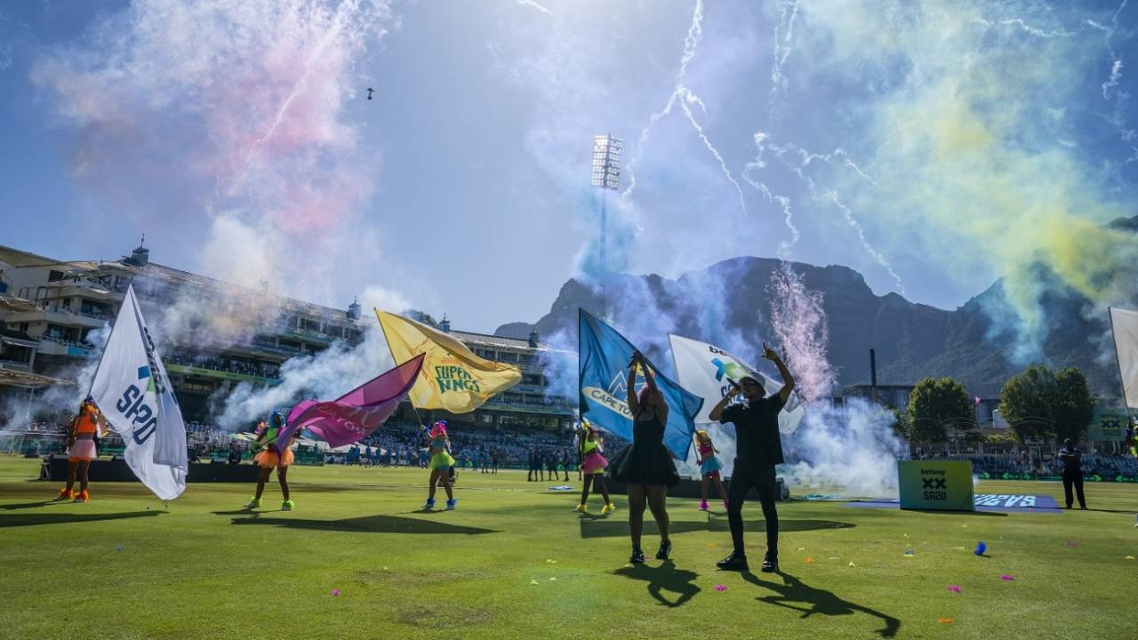 Performers at the opening ceremony, MI Cape Town vs Paarl Royals, SA20, Cape Town, January 10, 2023