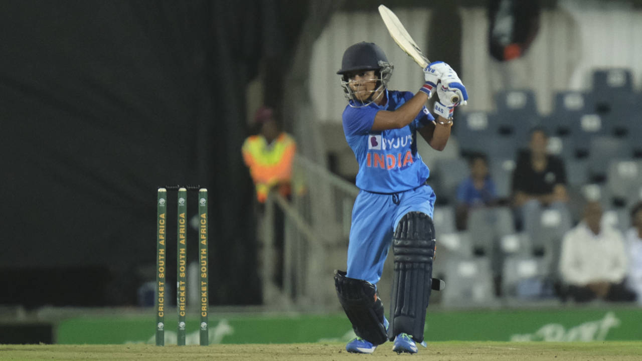 Amanjot Kaur top-scored for India with 41 not out off 30&nbsp;&nbsp;&bull;&nbsp;&nbsp;Gallo Images/Cricket South Africa