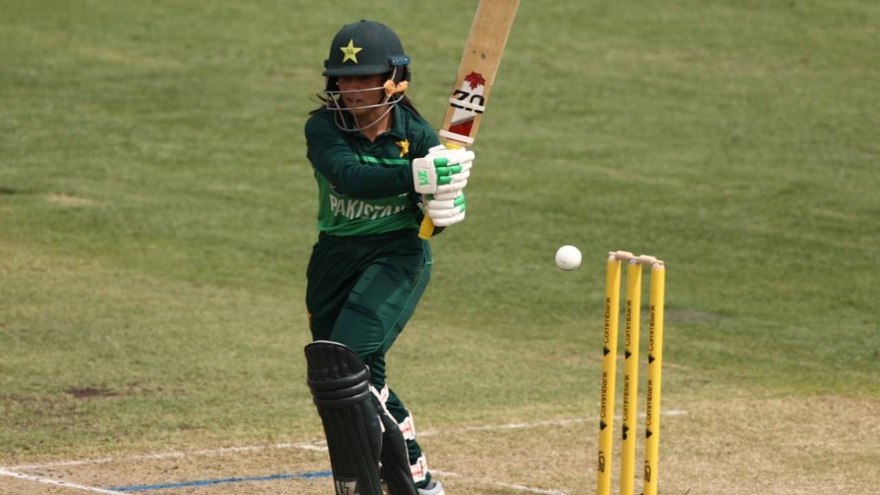 Sidra Ameen pulls square, Australia vs Pakistan, 3rd ODI, North Sydney Oval, January 21, 2023