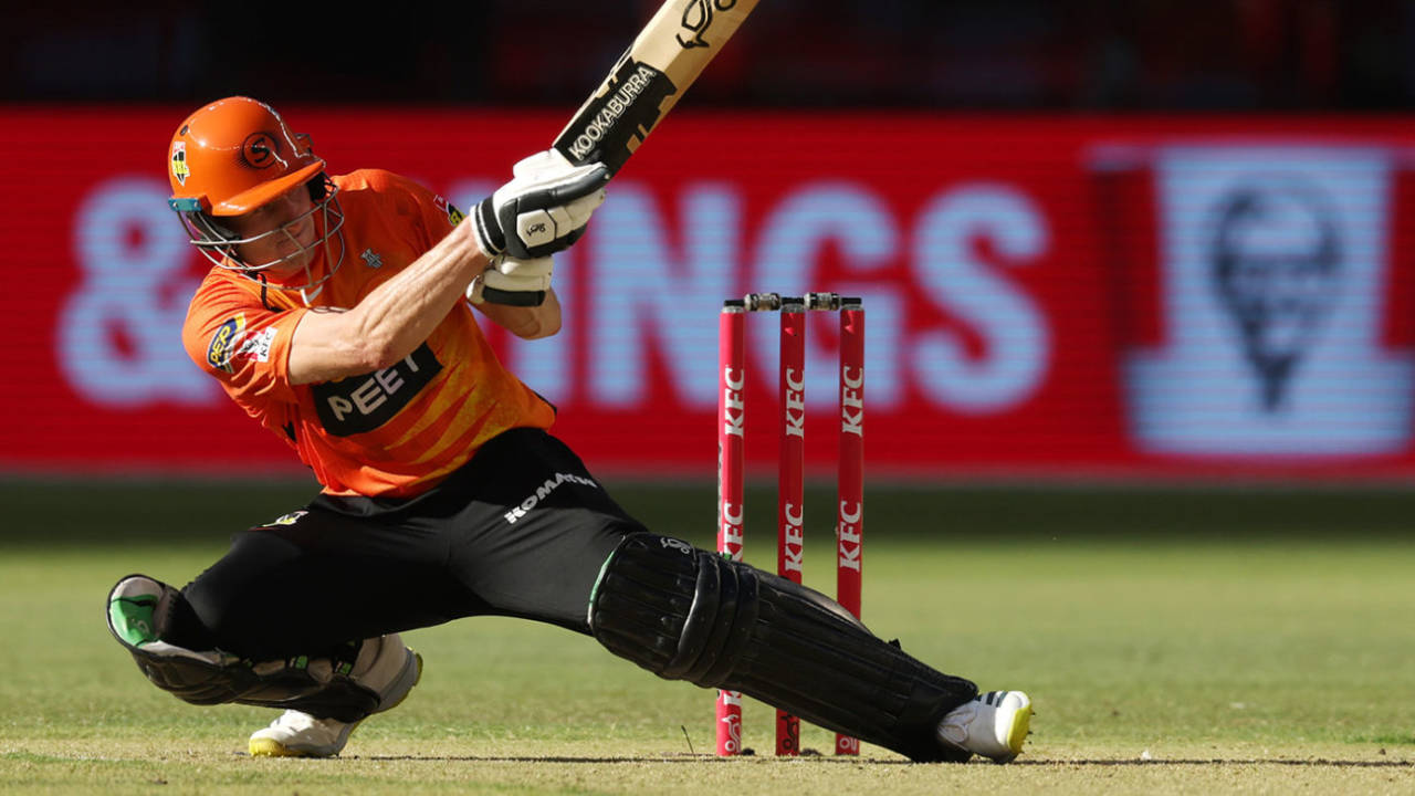 Cameron Bancroft scoops during his career-best&nbsp;&nbsp;&bull;&nbsp;&nbsp;Getty Images and Cricket Australia