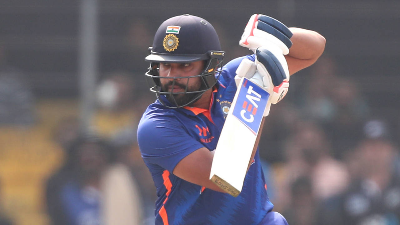 Rohit Sharma guides the ball past point, India vs New Zealand, 3rd ODI, Indore, January 24, 2023