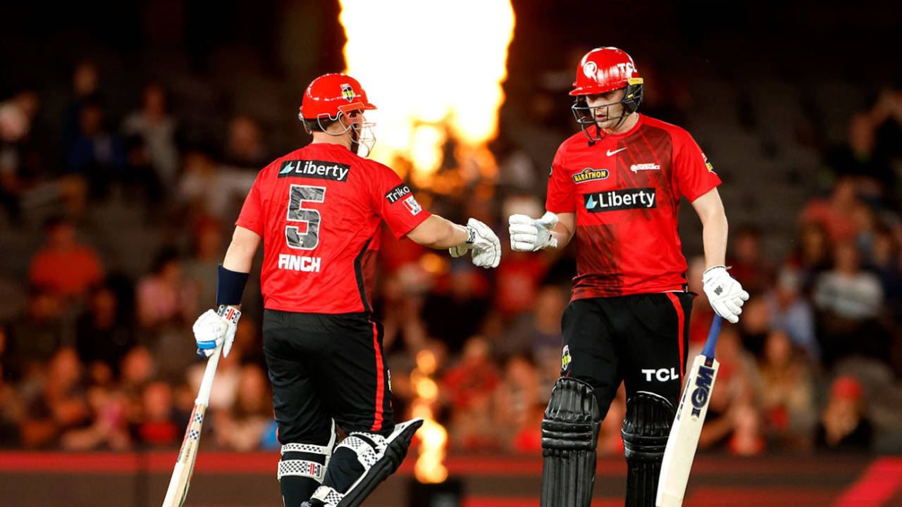 Aaron Finch and Matt Critchley steadied Renegades' chase, Melbourne Renegades vs Adelaide Strikers, BBL, Marvel Stadium, January 24, 2023