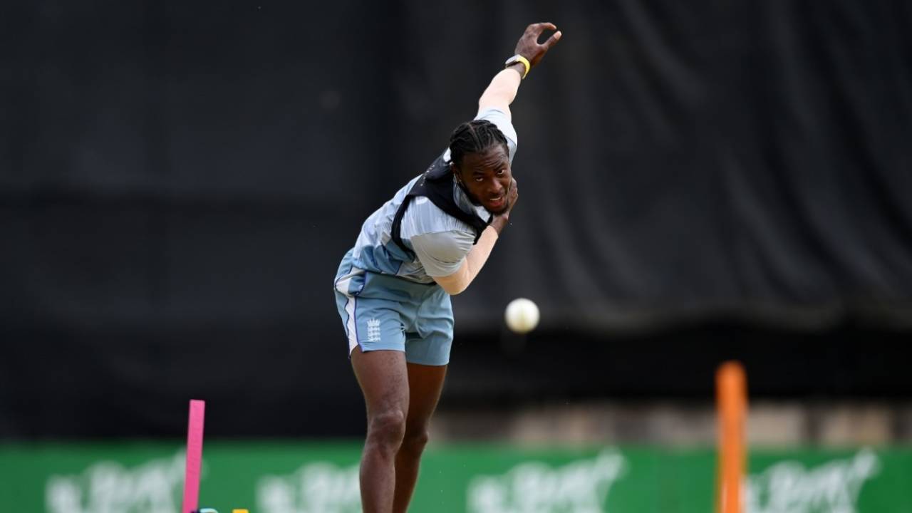 Jofra Archer bowls in the nets at Bloemfontein ahead of his England comeback&nbsp;&nbsp;&bull;&nbsp;&nbsp;Getty Images