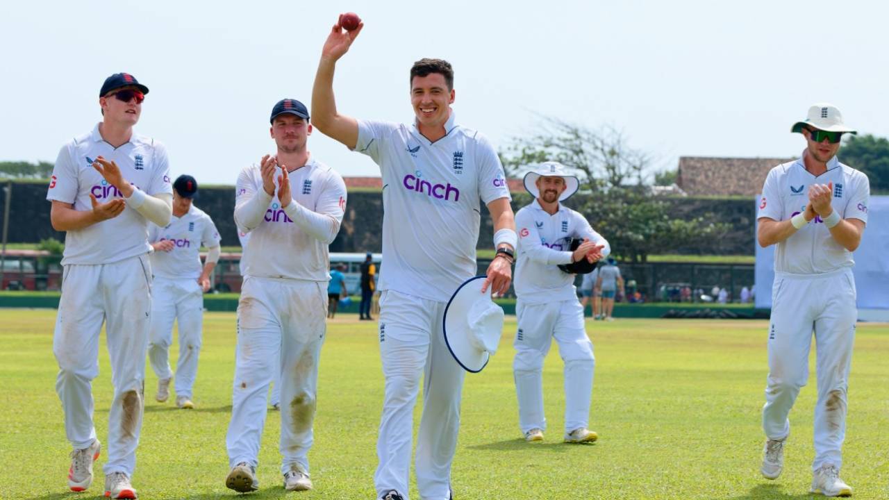Matthew Fisher claimed a five-wicket haul on the first day at Galle, Sri Lanka A vs England Lions, unofficial Test, January 31, 2023