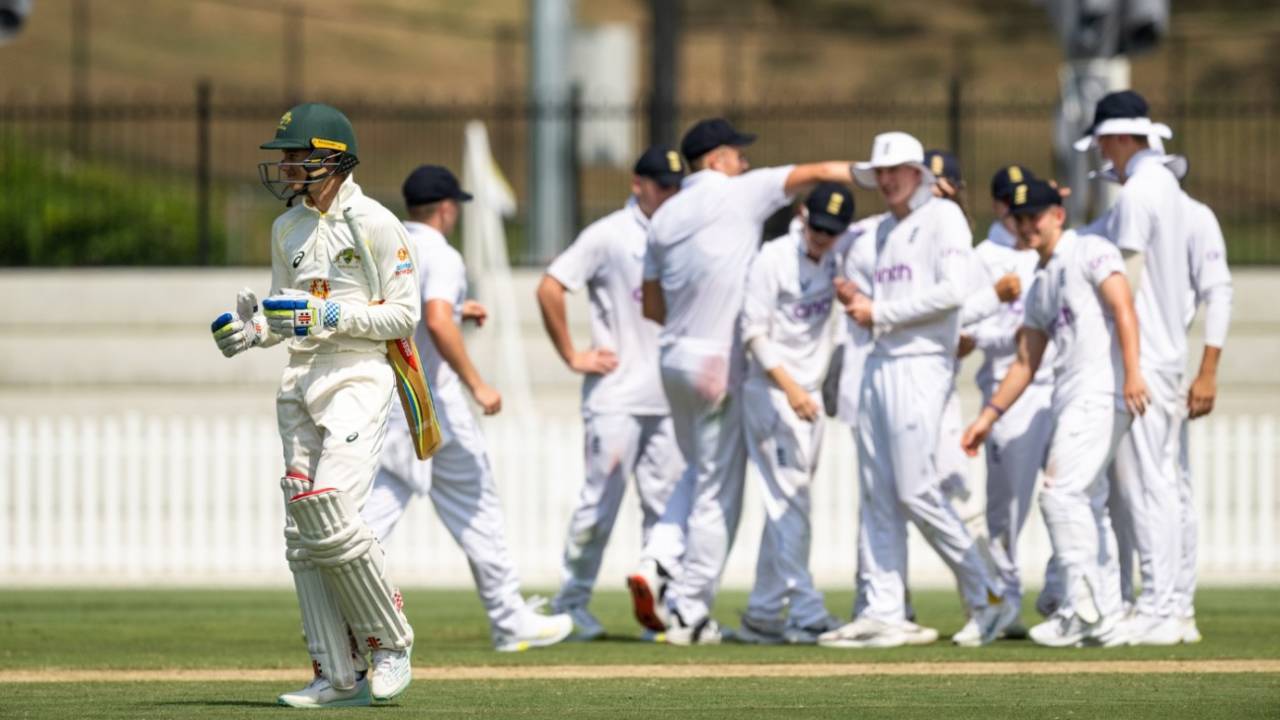 England's Under-19 men's team completed their first Youth Test win in Australia in 20 years&nbsp;&nbsp;&bull;&nbsp;&nbsp;Brody Grogan/Getty Images