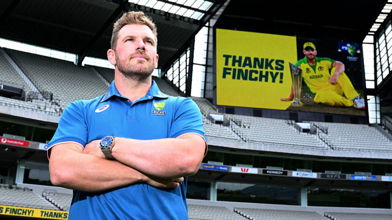 Aaron Finch announced his international retirement at the MCG, February 7, 2023