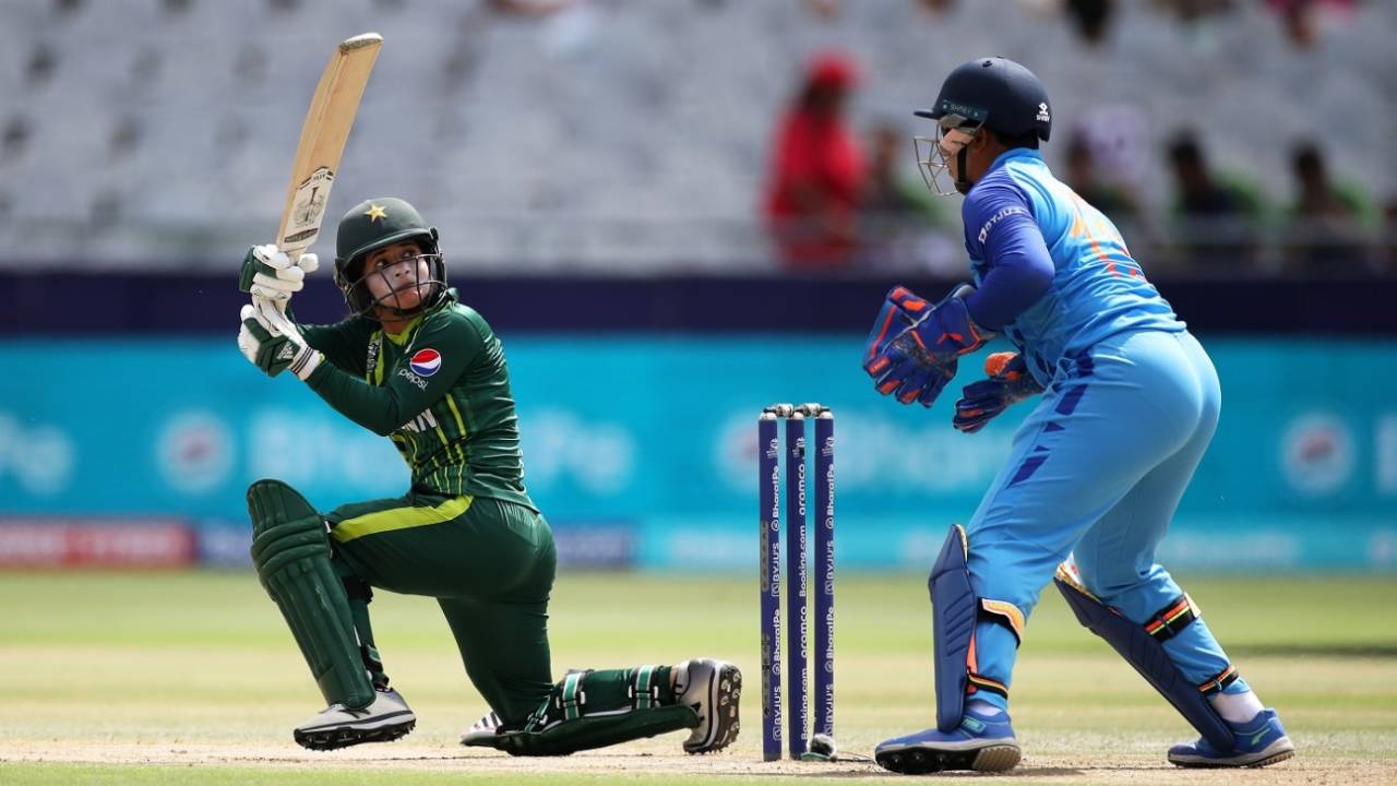 Javeria Khan was enterprising but fell for eight runs, India vs Pakistan, ICC Women's T20 World Cup, Cape Town, February 12, 2023