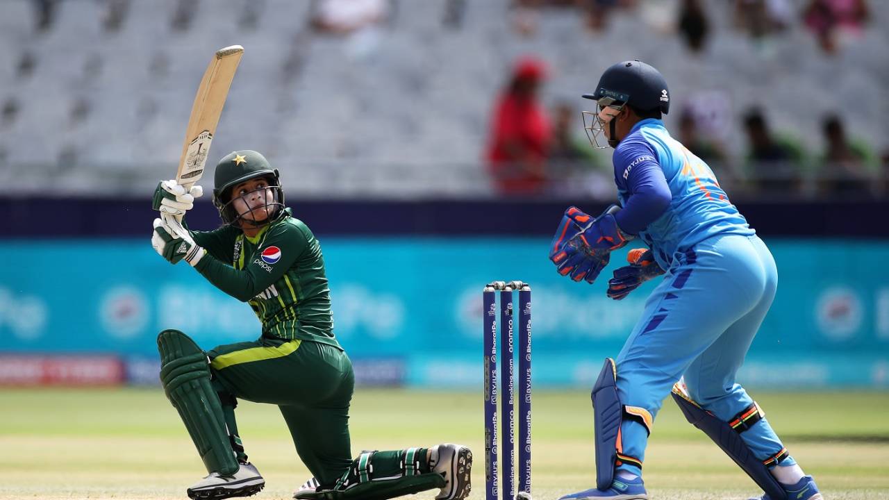Javeria Khan was enterprising but fell for eight runs, India vs Pakistan, ICC Women's T20 World Cup, Cape Town, February 12, 2023