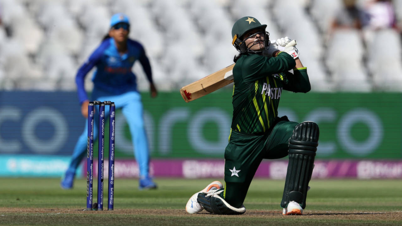 Ayesha Naseem unleashed some big shots, India vs Pakistan, ICC Women's T20 World Cup, Cape Town, February 12, 2023