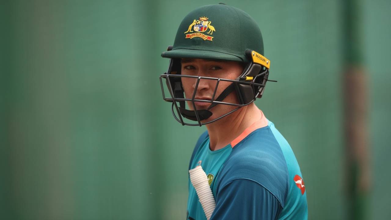 Matt Renshaw at training in Delhi, February 16, 2023