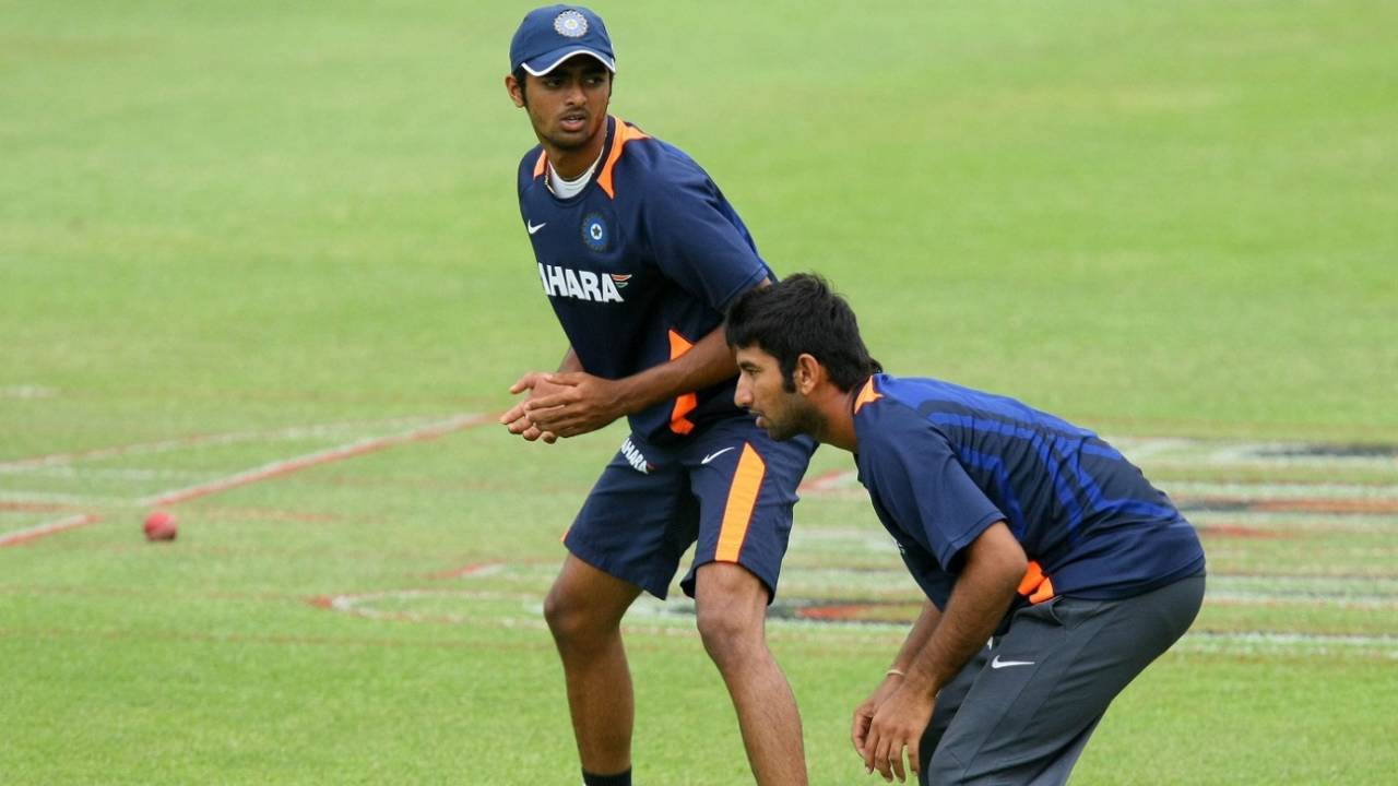 File photo - Jaydev Unadkat and Cheteshwar Pujara during a practice session in 2010&nbsp;&nbsp;&bull;&nbsp;&nbsp;Getty Images