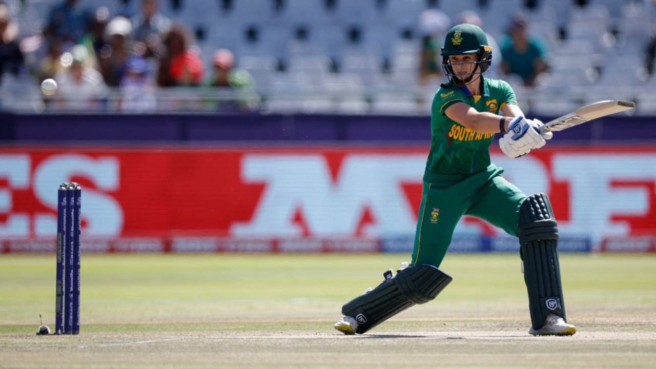 Laura Wolvaardt got going with a slap through cover-point, England vs South Africa, Women's T20 World Cup, semi-final, Cape Town, February 24, 2023