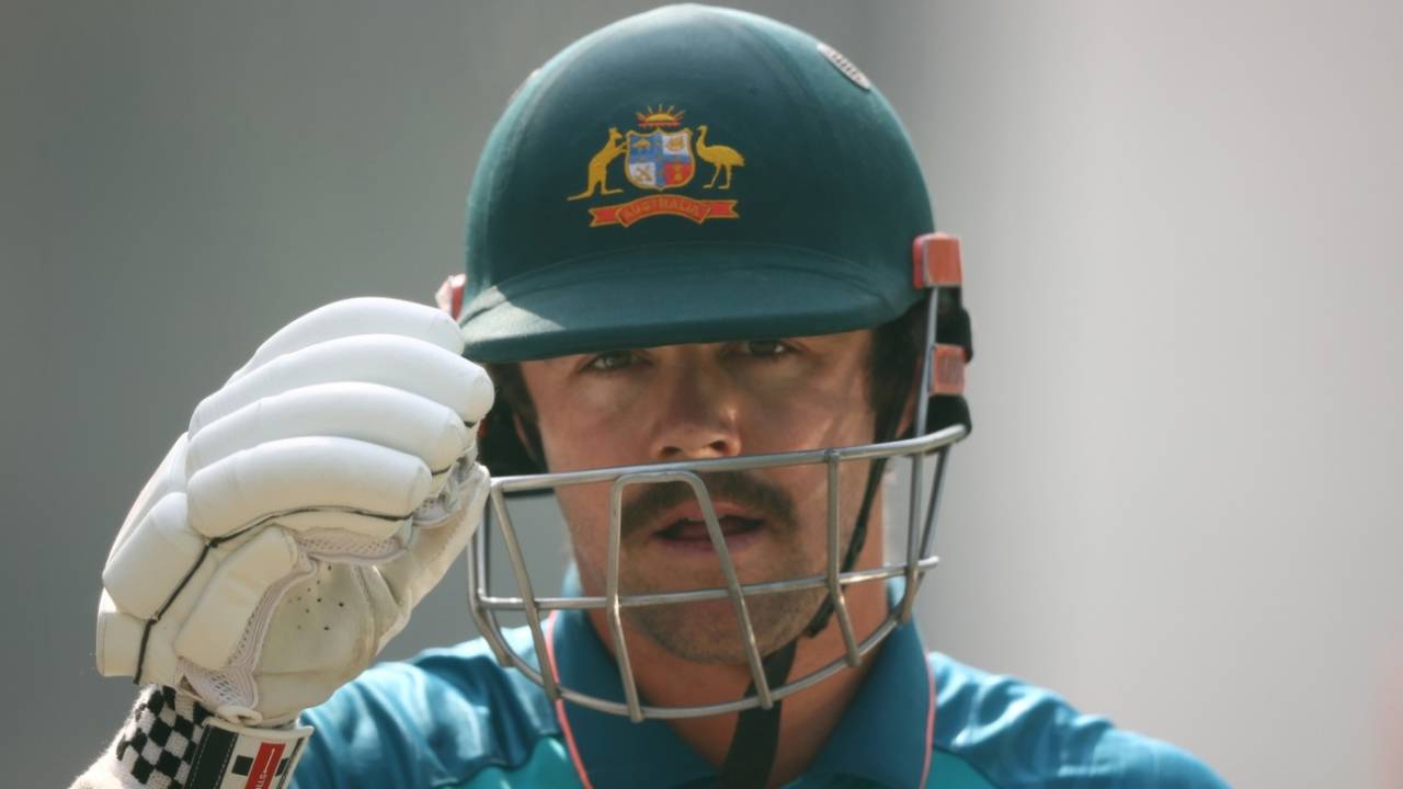 Travis Head looks on during Australia's last training session in Delhi&nbsp;&nbsp;&bull;&nbsp;&nbsp;Getty Images