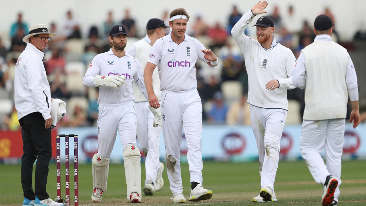 Stuart Broad picked off the final three New Zealand wickets, New Zealand vs England, 2nd Test, Wellington, 3rd day, February 26, 2023