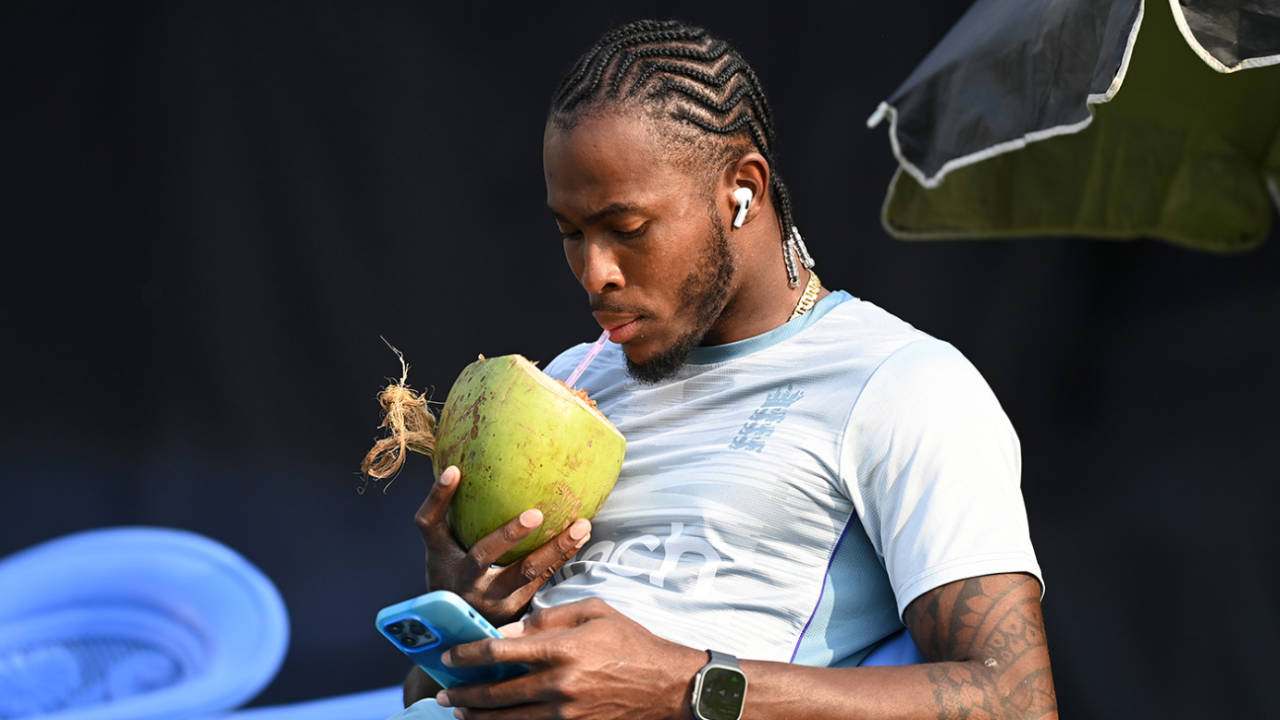 Jofra Archer is pacing himself on his return to action after 18 months of injury issues&nbsp;&nbsp;&bull;&nbsp;&nbsp;Gareth Copley/Getty Images