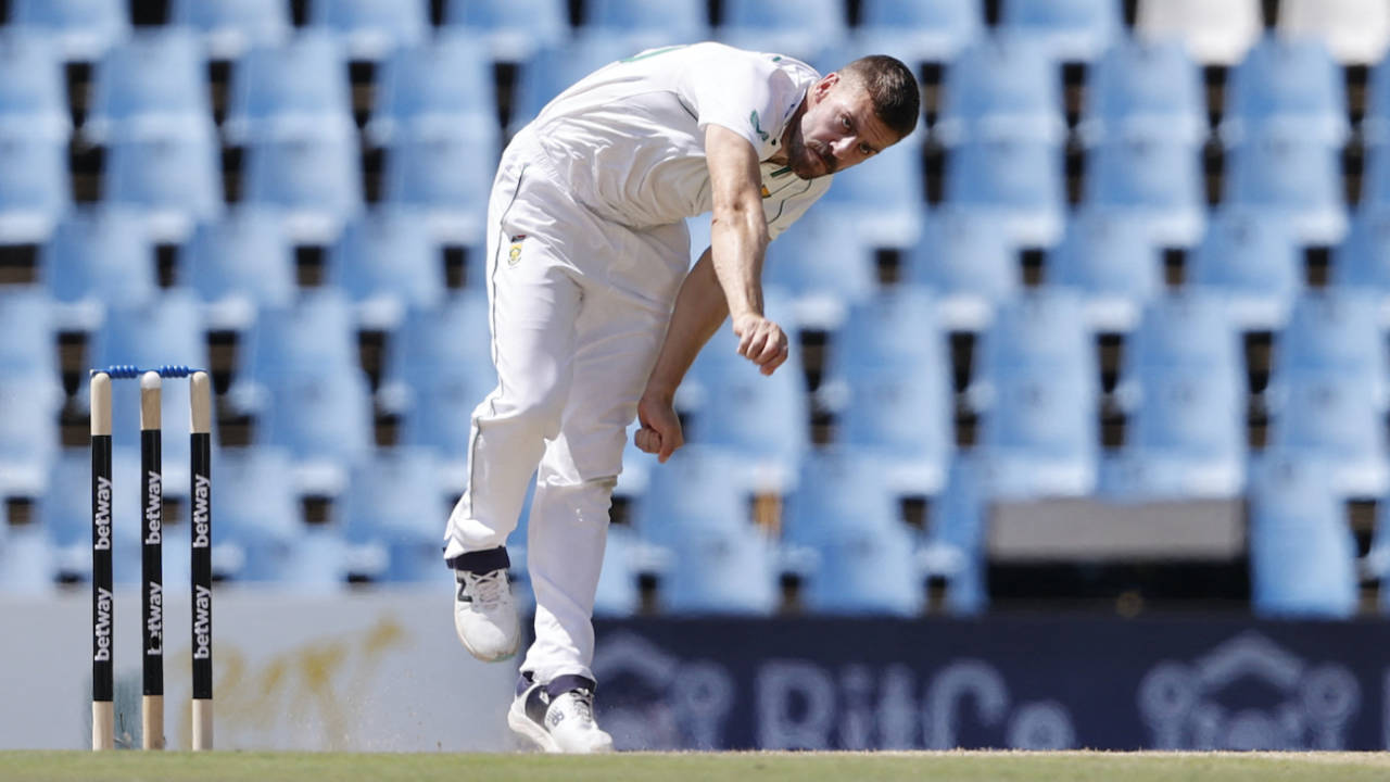 Anrich Nortje and his hair fade in, South Africa vs West Indies, 1st Test, Centurion, 2nd day, March 1, 2023