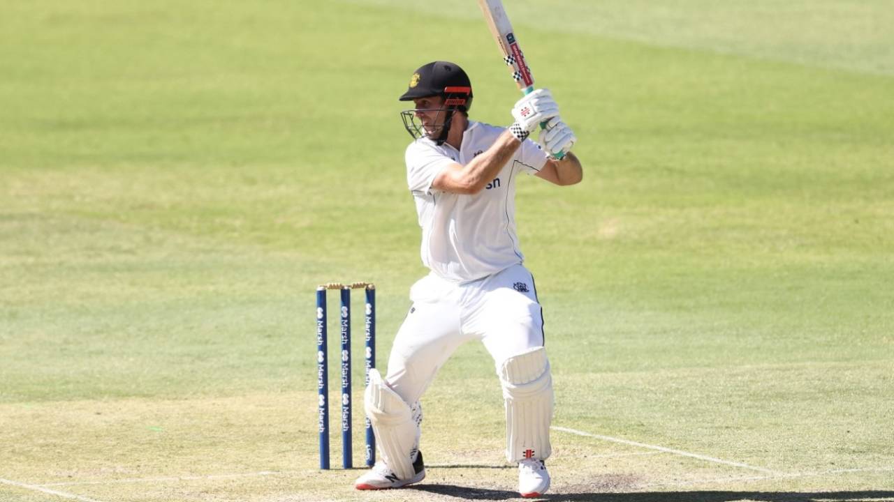 Mitchell Marsh cuts through point, Western Australia vs Tasmania, Sheffield Shield, WACA, March 3, 2023