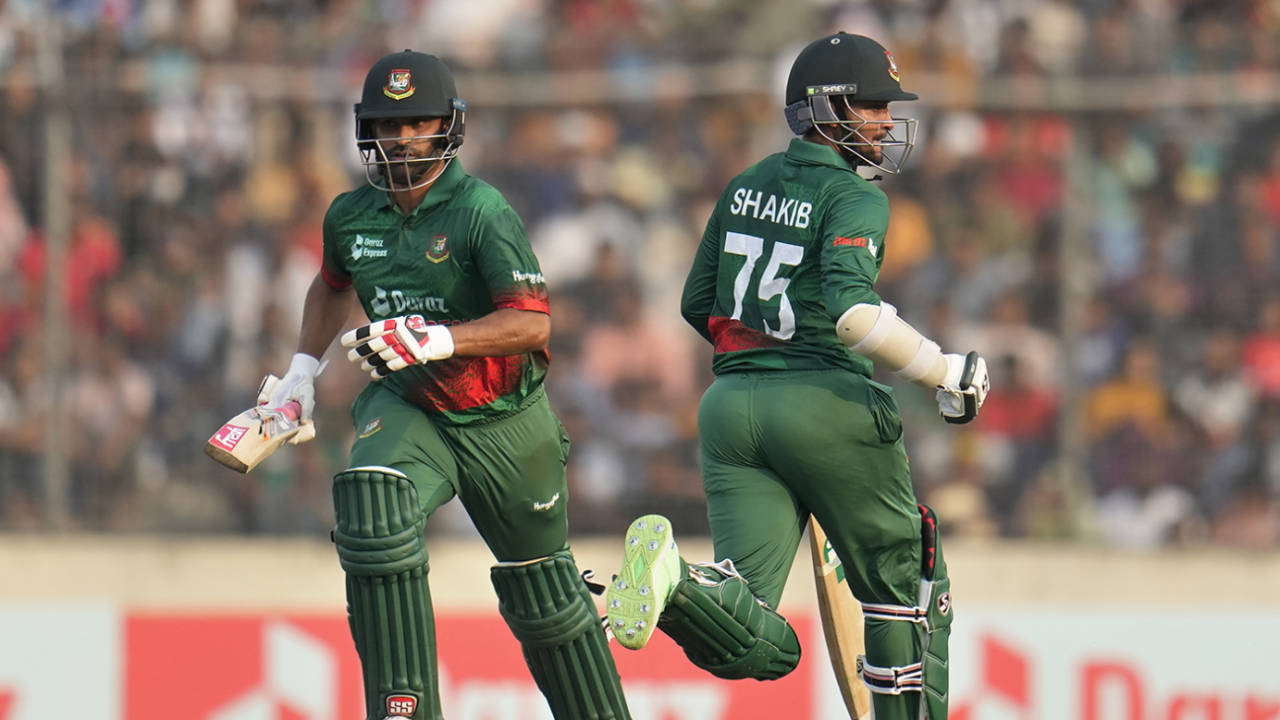 Tamim Iqbal and Shakib Al Hasan rebuilt the run chase, Bangladesh vs England, 2nd ODI, Mirpur, March 3, 2023