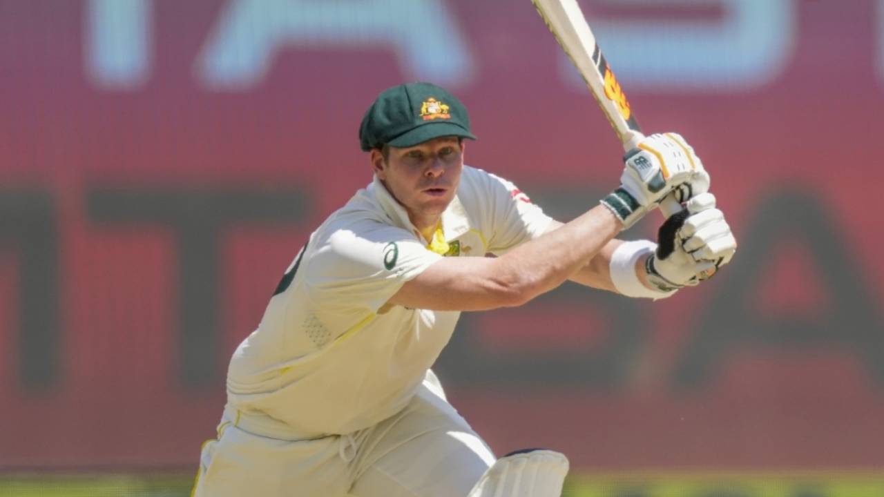 Steven Smith bats in his baggy green, India vs Australia, 4th Test, Ahmedabad, 1st day, March 9, 2023