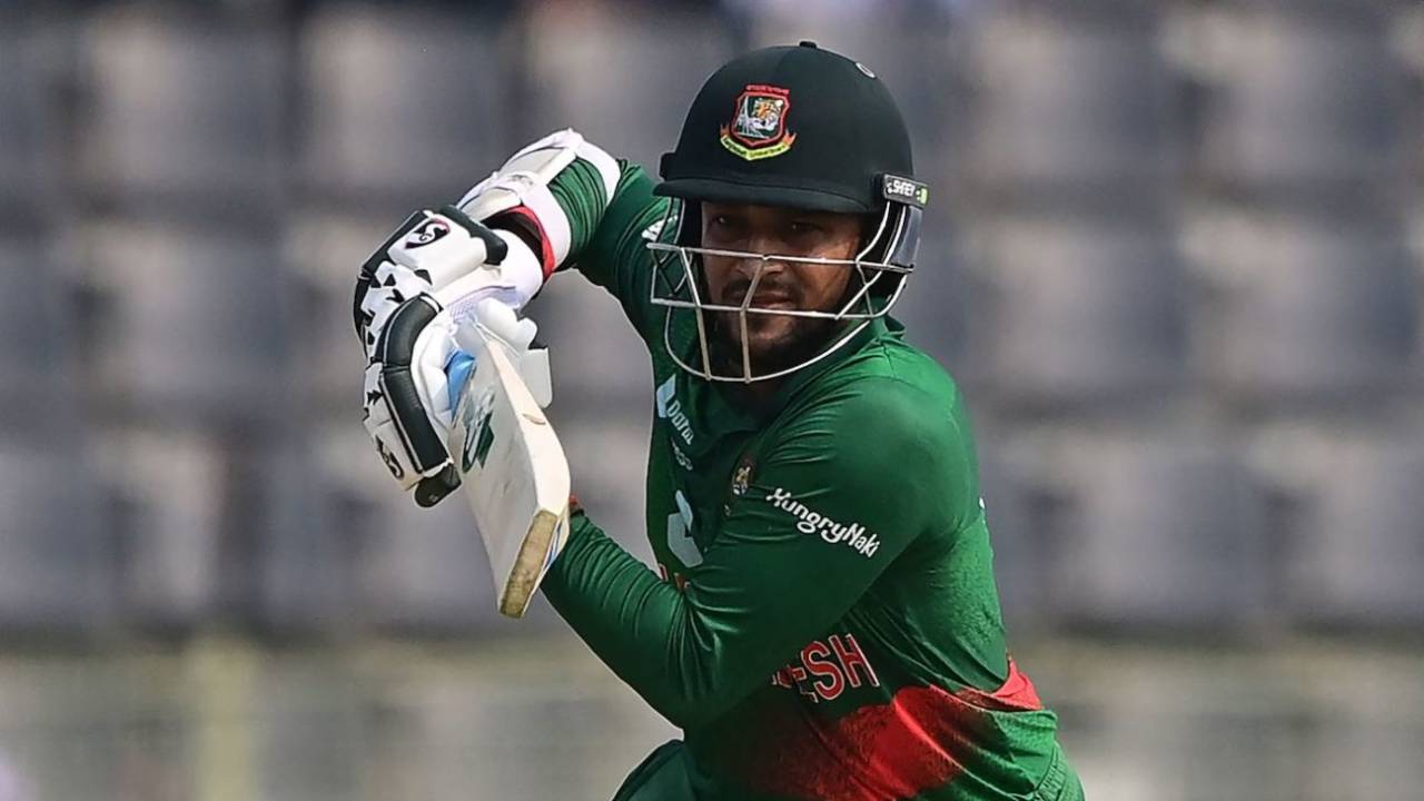 Shakib Al Hasan is the second-highest run-scorer in ODIs for Bangladesh&nbsp;&nbsp;&bull;&nbsp;&nbsp;AFP/Getty Images