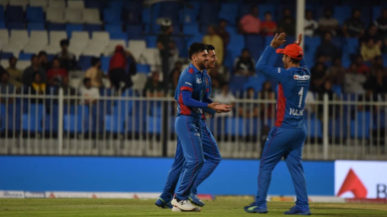 Fazalhaq Farooqi rocked Pakistan with two wickets in the first over , Afghanistan vs Pakistan, 2nd T20I, Sharjah, March 26, 2023