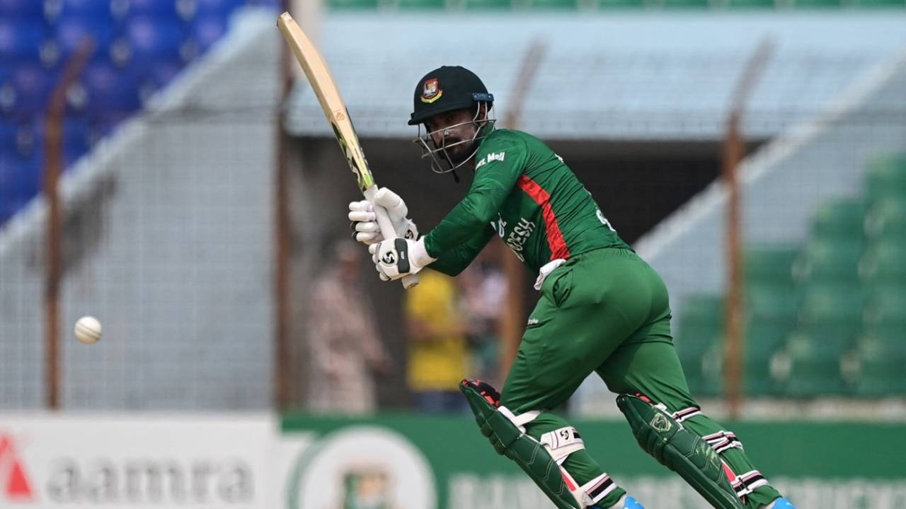 Litton Das plays the flick, Bangladesh vs Ireland, 1st T20I, Chattogram, March 27, 2023