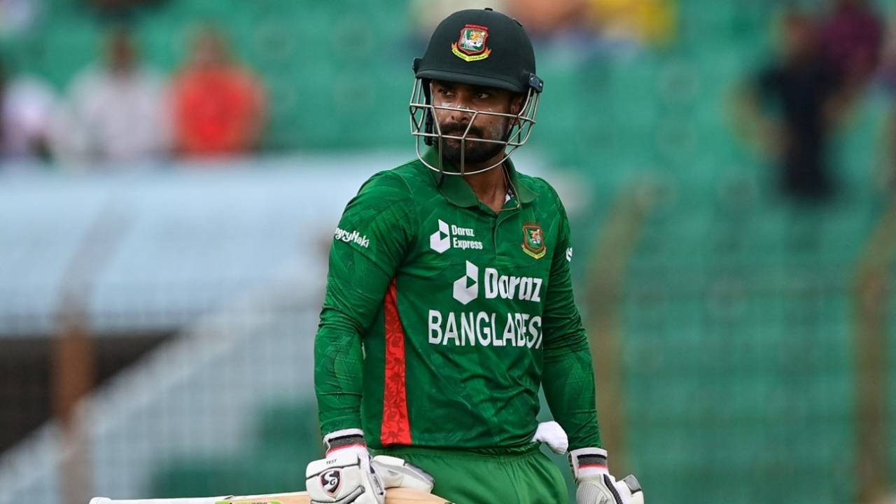 Litton Das fell early, with Mark Adair getting the wicket, Bangladesh vs Ireland, 3rd T20I, Chattogram, March 31, 2023