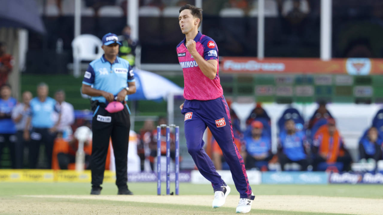 Trent Boult's first over against Sunrisers Hyderabad was a double-wicket maiden&nbsp;&nbsp;&bull;&nbsp;&nbsp;BCCI