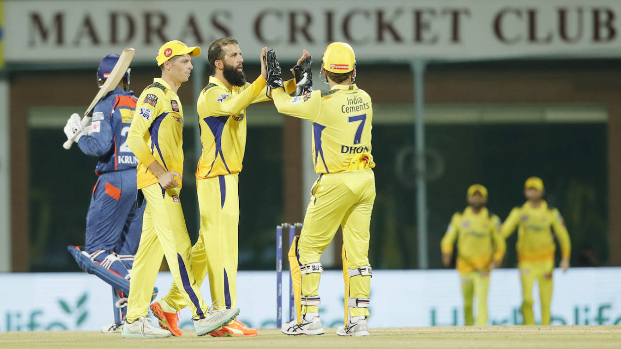 Moeen Ali took four wickets in his spell, Chennai Super Kings vs Lucknow Super Giants, IPL 2023, Chennai, April 3, 2023