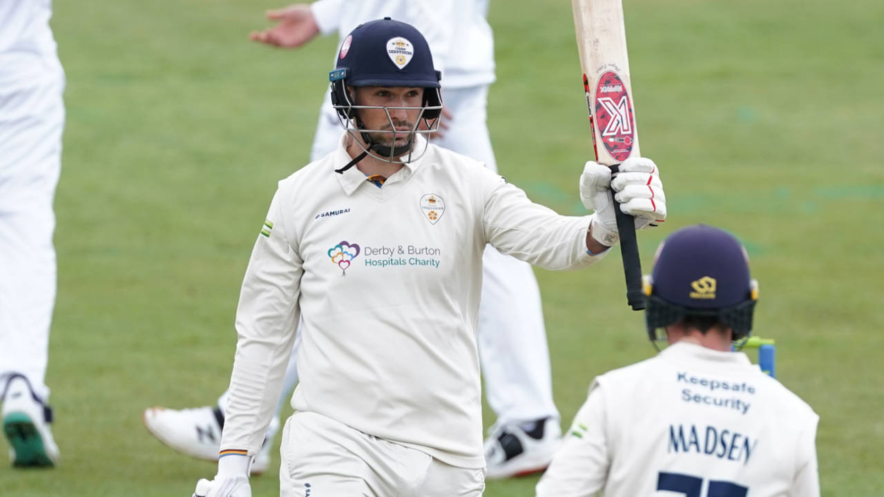 Billy Godleman set the tempo with a rapid fifty, Derbyshire vs Worcestershire, County Championship, Division Two, Derby, April 6, 2023