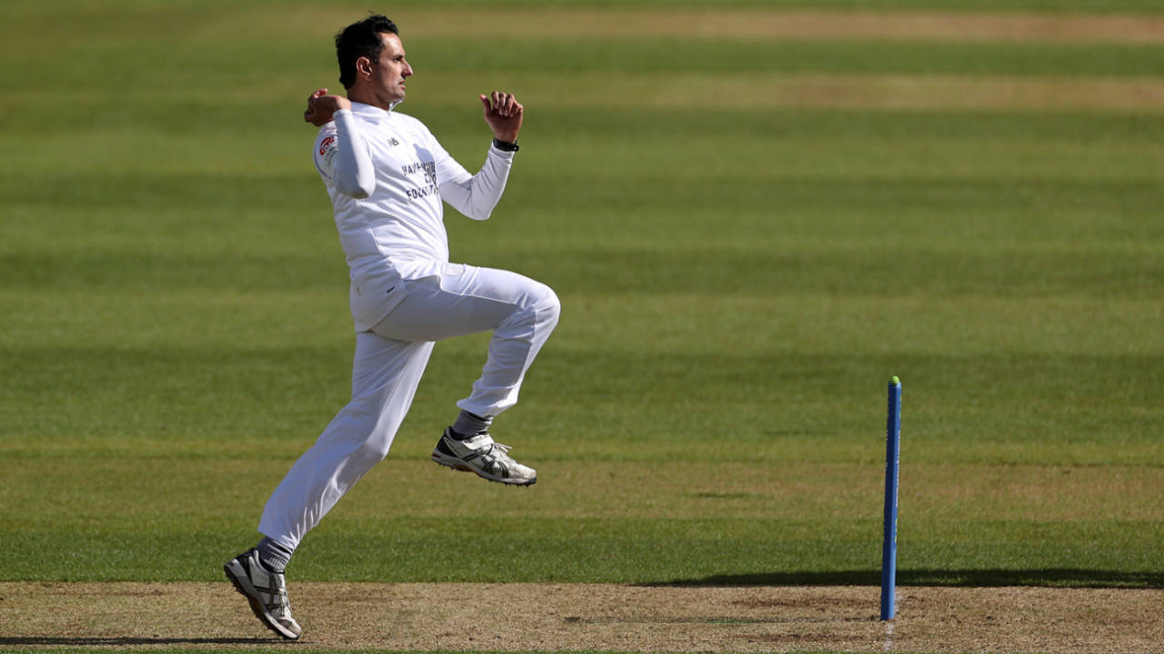 Mohammad Abbas was in the wickets again, Hampshire vs Nottinghamshire, Ageas Bowl, County Championship, April 6, 2023