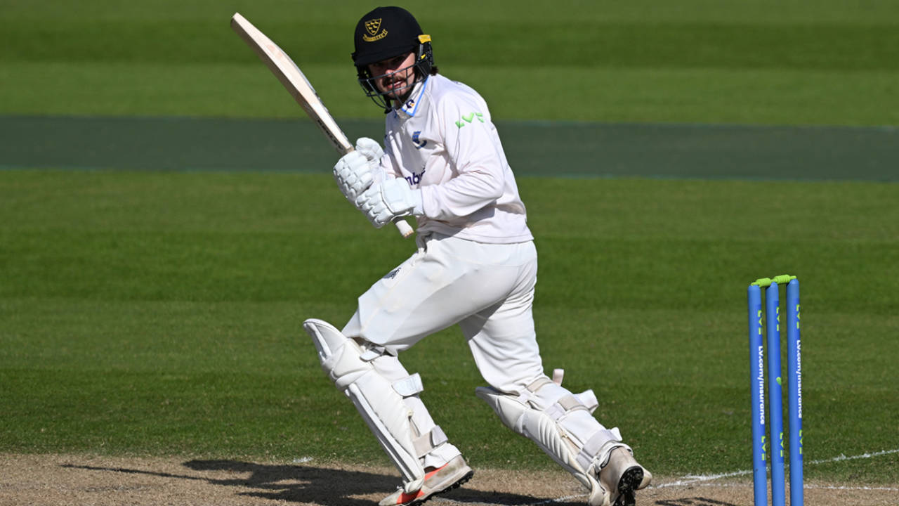 Oli Carter was one of three Sussex batters to reach a half-century