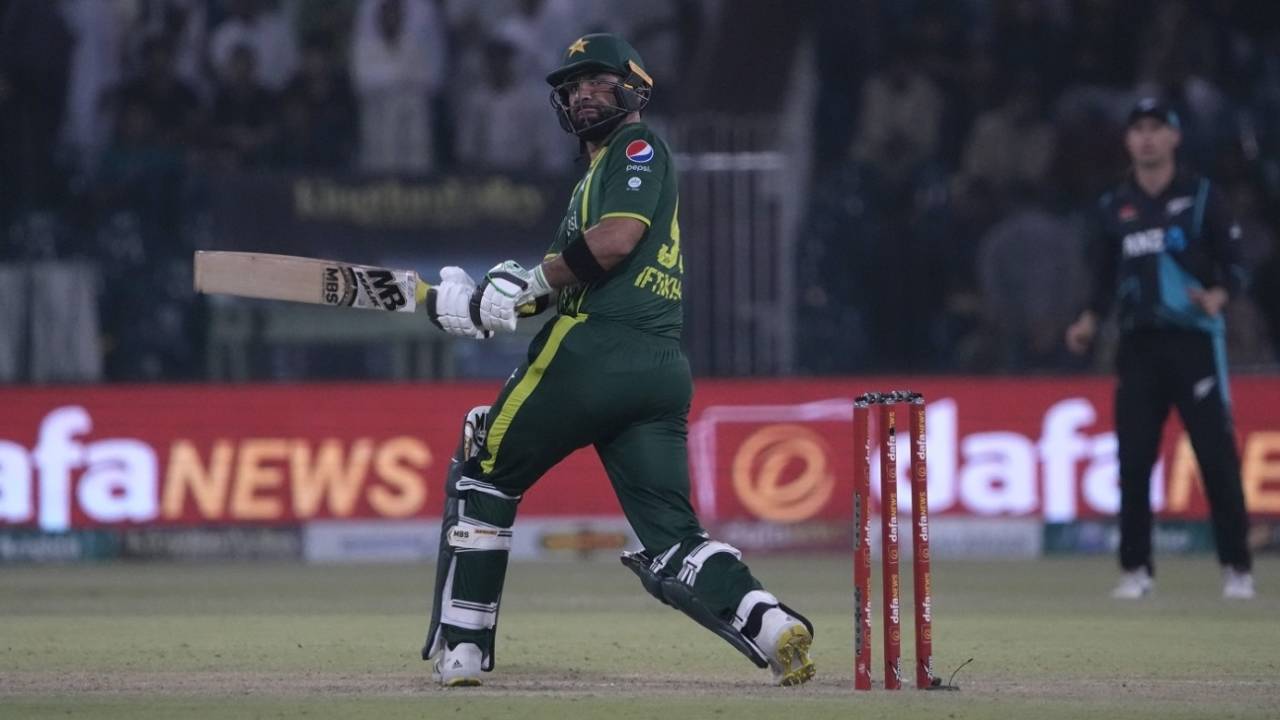 Iftikhar Ahmed reached fifty from only 20 balls, Pakistan vs New Zealand, 3rd T20I, Lahore, April 17, 2023