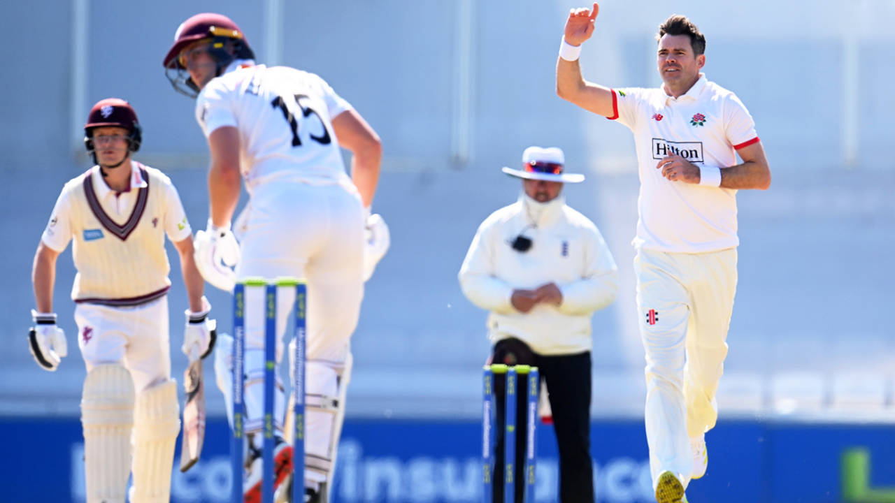 James Anderson suffered a groin injury while playing for Lancashire&nbsp;&nbsp;&bull;&nbsp;&nbsp;Getty Images